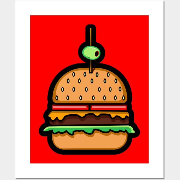 Hamburger Wall Art by SuaveOne